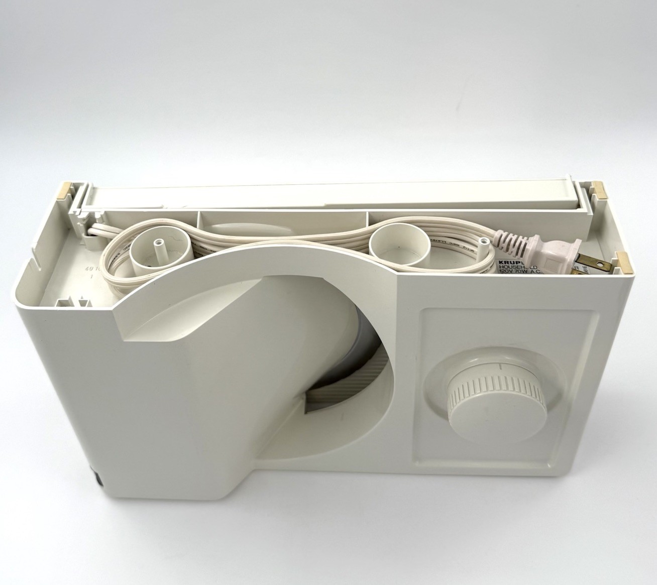 KRUPS Slice It Model 213 Electric Food Slicer Fold Up Tested w Box VTG