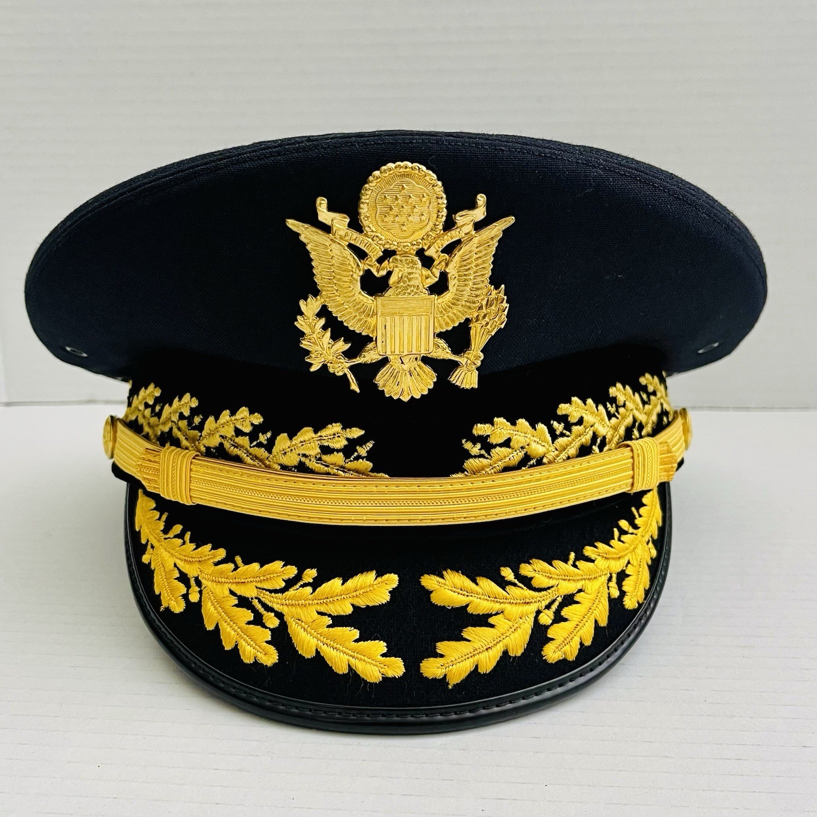 US Army Generals Dress Visor Hat Kingform 7 1/4 Post Vietnam