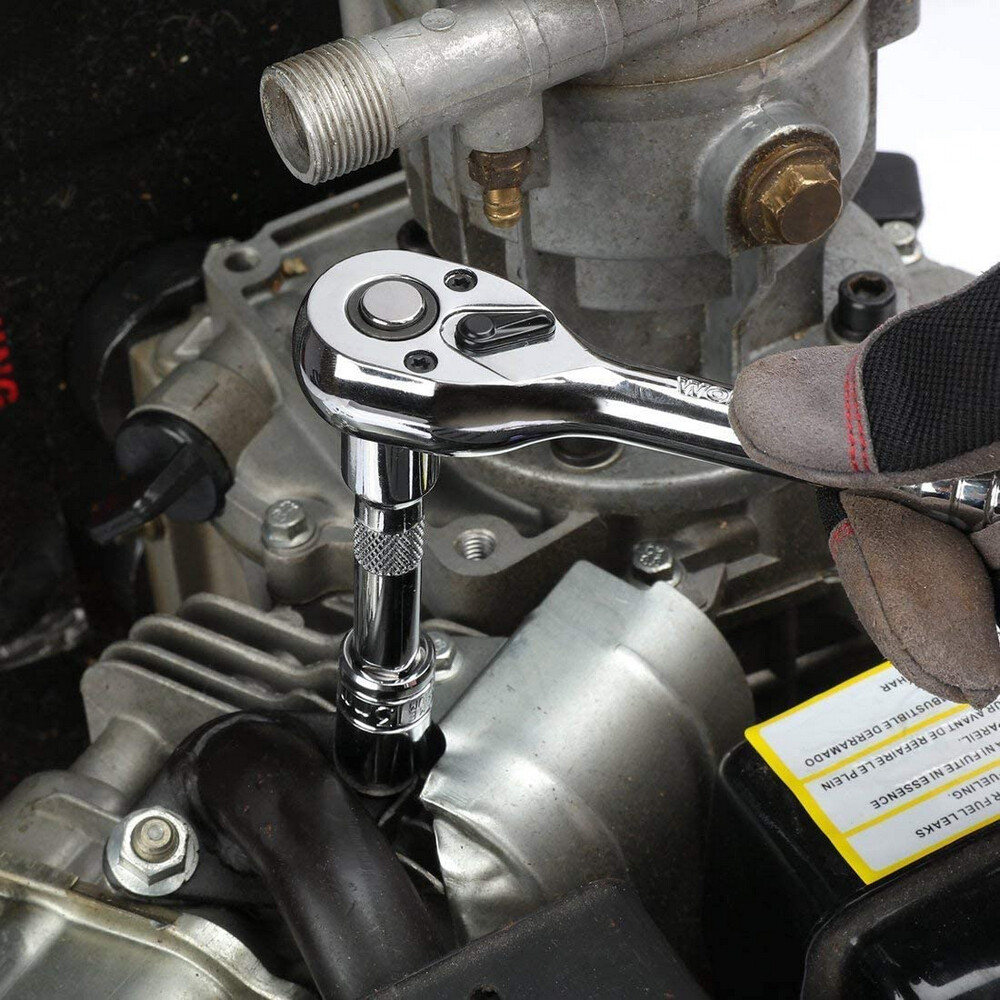 WORKPRO 408 Piece Mechanics Tool Set Socket Wrench Set With Heavy Duty Metal Box