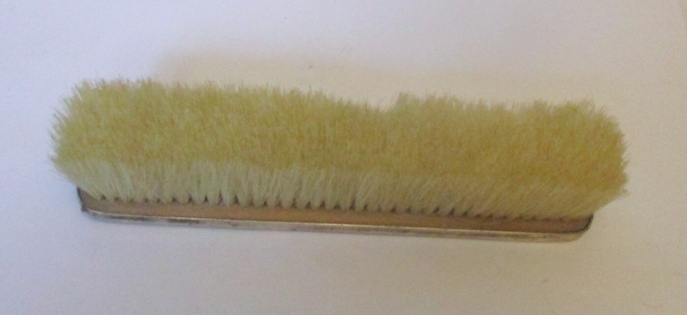 Antique German SILVER 800 Hallmark PUTTO CUPID Cherub & BOW ROCOCO Brush Vanity