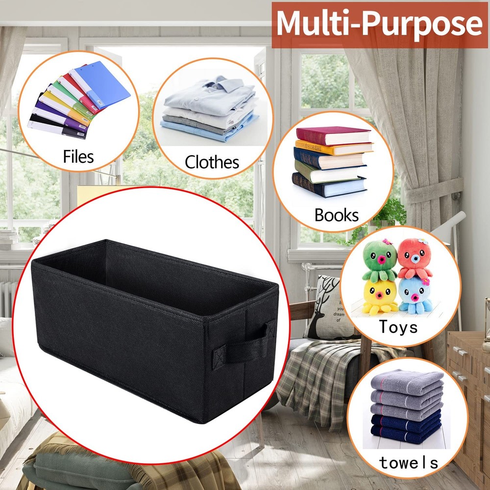 CD Storage Boxes 2-Pack Holds 30 CDs, 60 Slim Cases, 165 Discs Black