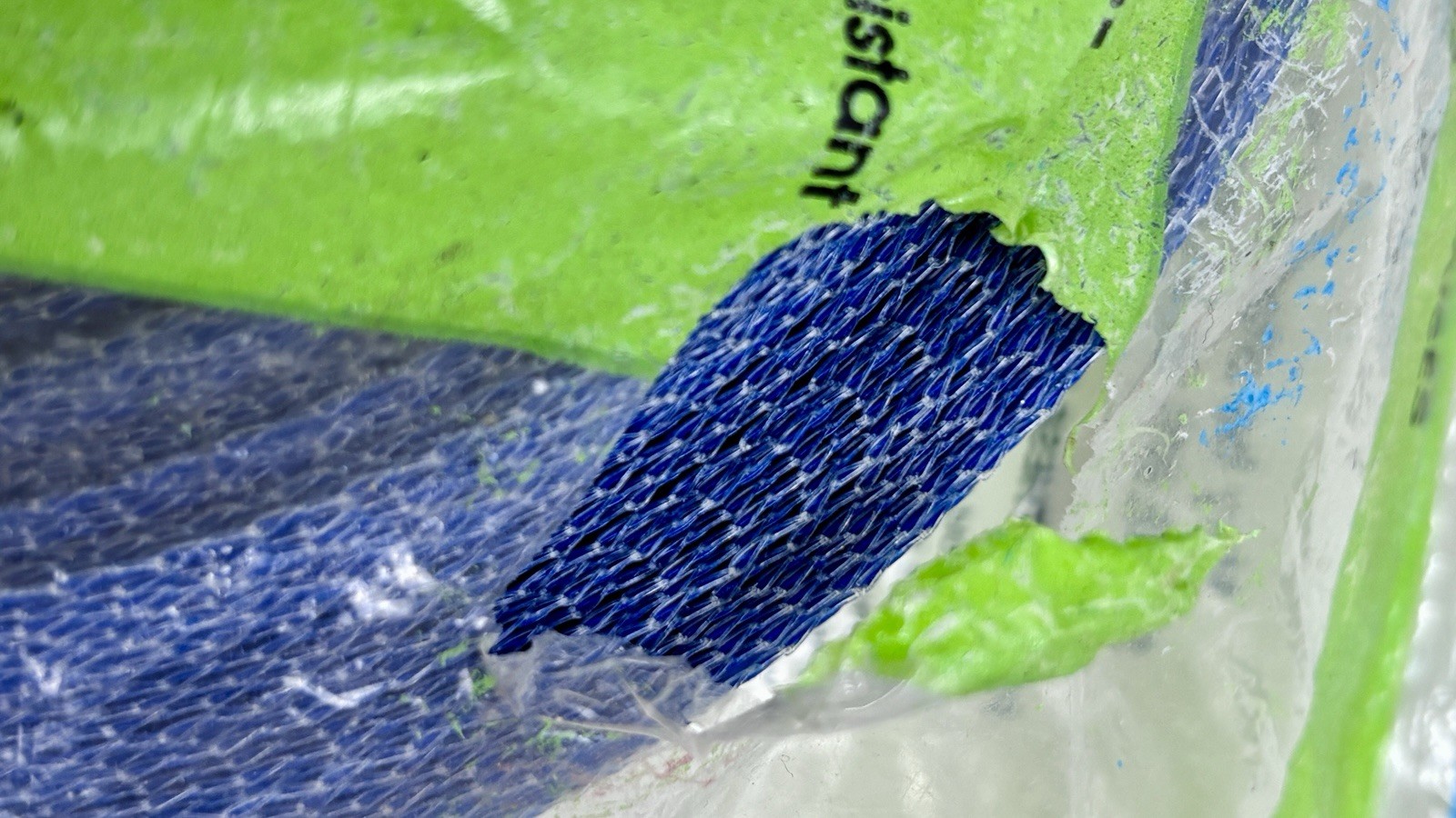 NOS Vintage Arden Paradise Re-Web Kit 150' Blue Grey Chair Webbing 2 3/16"