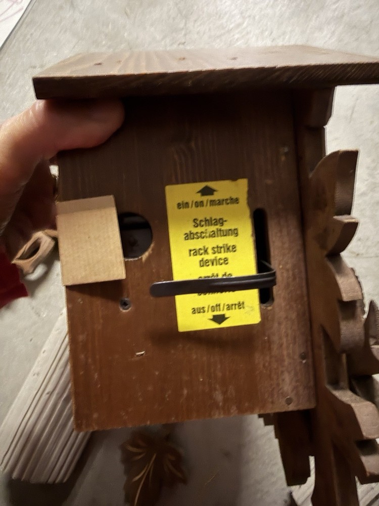 Vintage Small Hurbert Herr Cuckoo Clock 229/750 Read Description