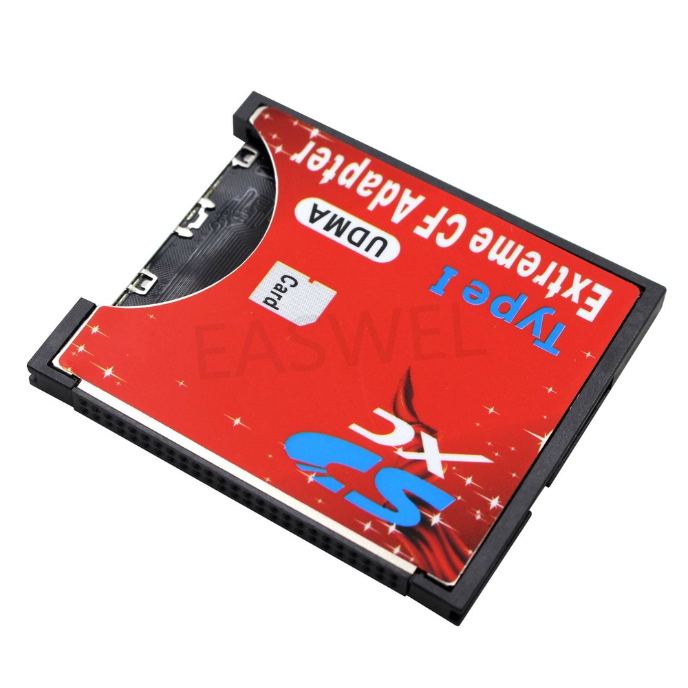 SD SDHC SDXC To CF Compact Flash Memory Card Adapter Reader