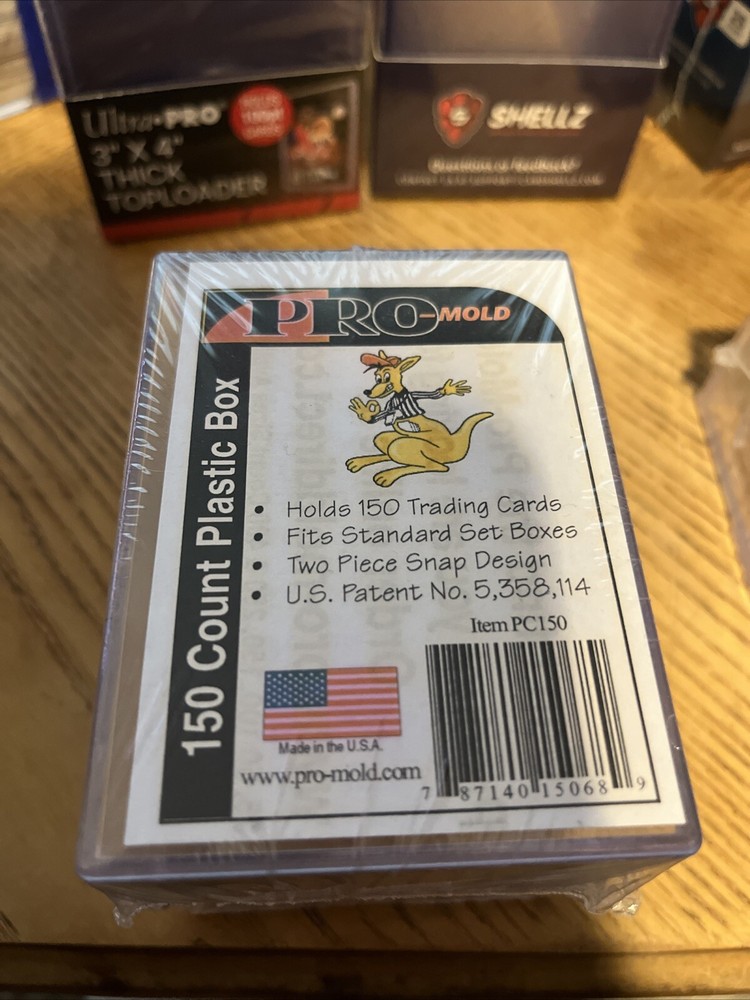 1x PRO-MOLD PC150 150 Count Snap Box 2 Piece Card Holder Save on Qty