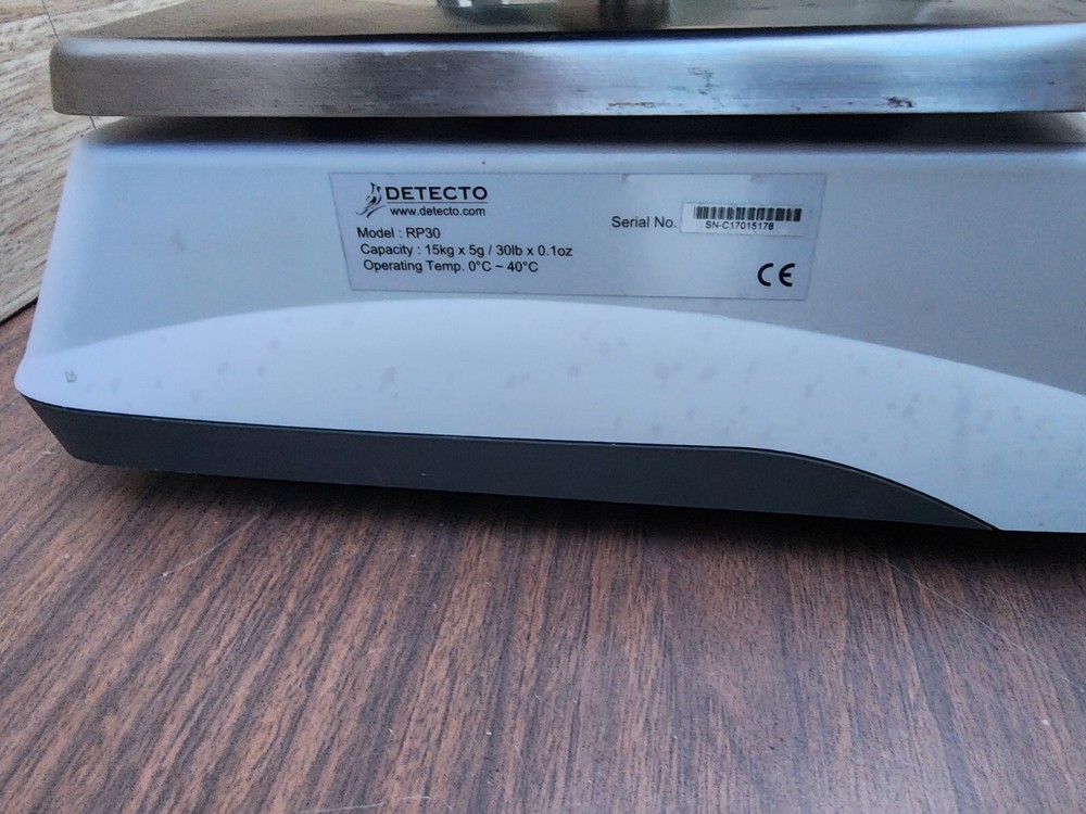 Detecto RP30 Rotating Ingredient Digital Scale 30 lb x 0.1 oz