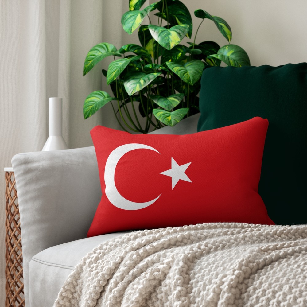 Turkey Flag Lumbar Pillow