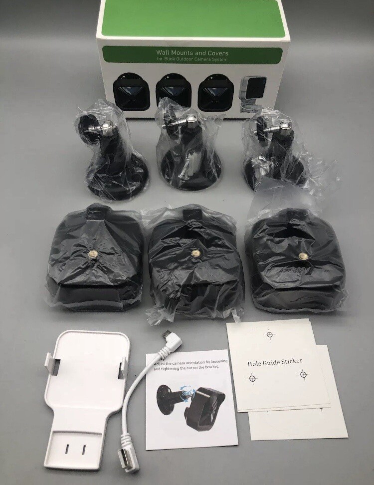 Wall Mounts & Covers FOR Blink Outdoor Camera Surveillance 2-Boxes *READ NOTES