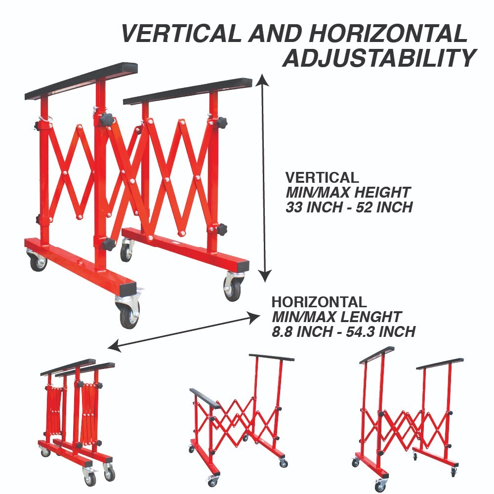 Mobile Telescopic Expandable Universal Paint Stand - Adjustable Body