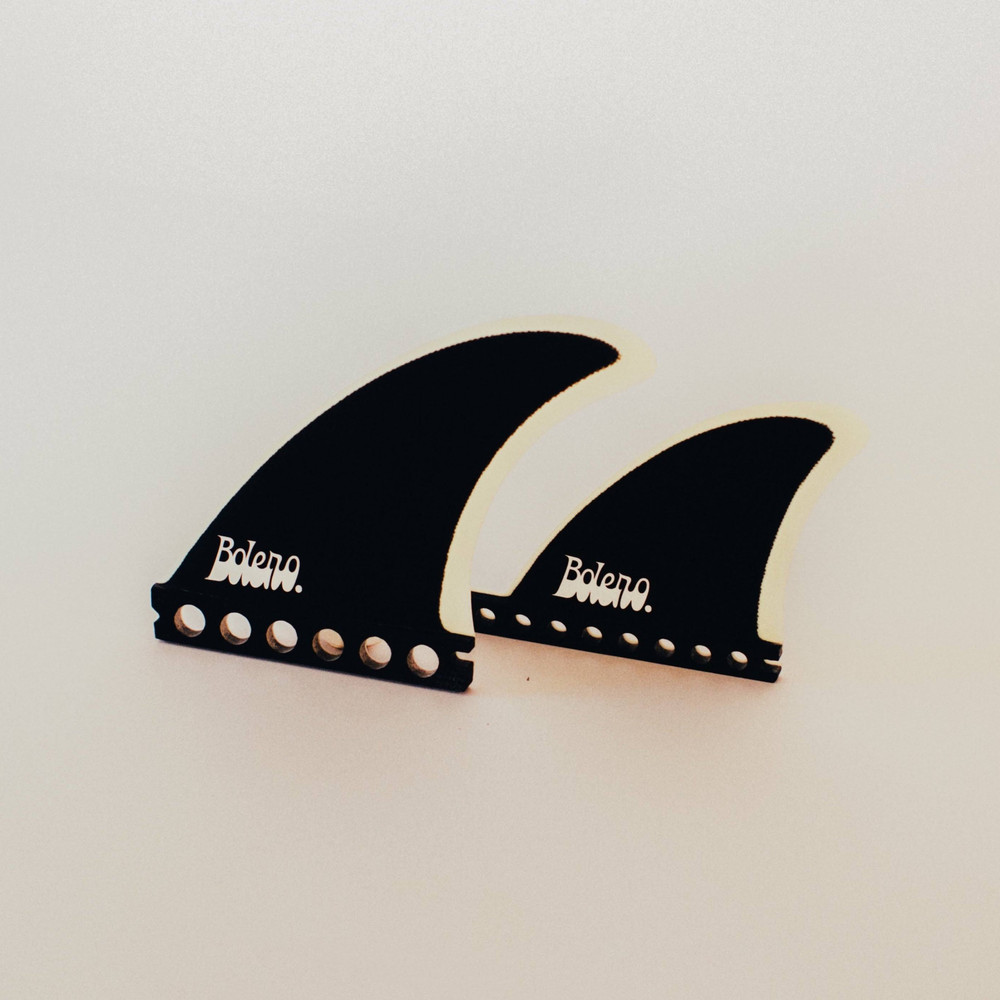 Bolero Rift Quad Surfboard Fin Set, Solid Fibreglass.