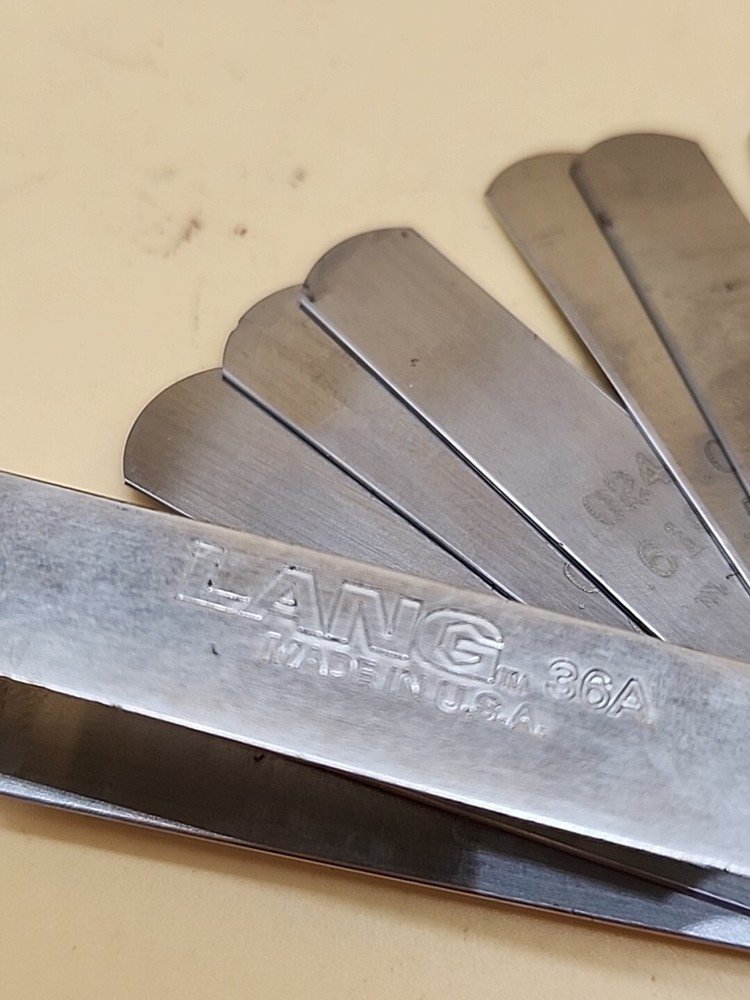 LANG TOOLS FEELER GAUGE 32 BLADE SET 36A