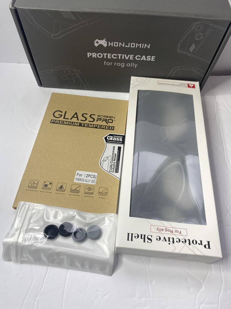 Protective Case with Kickstand+2 Pack Screen Protector+ 4 Joystick Protectors.