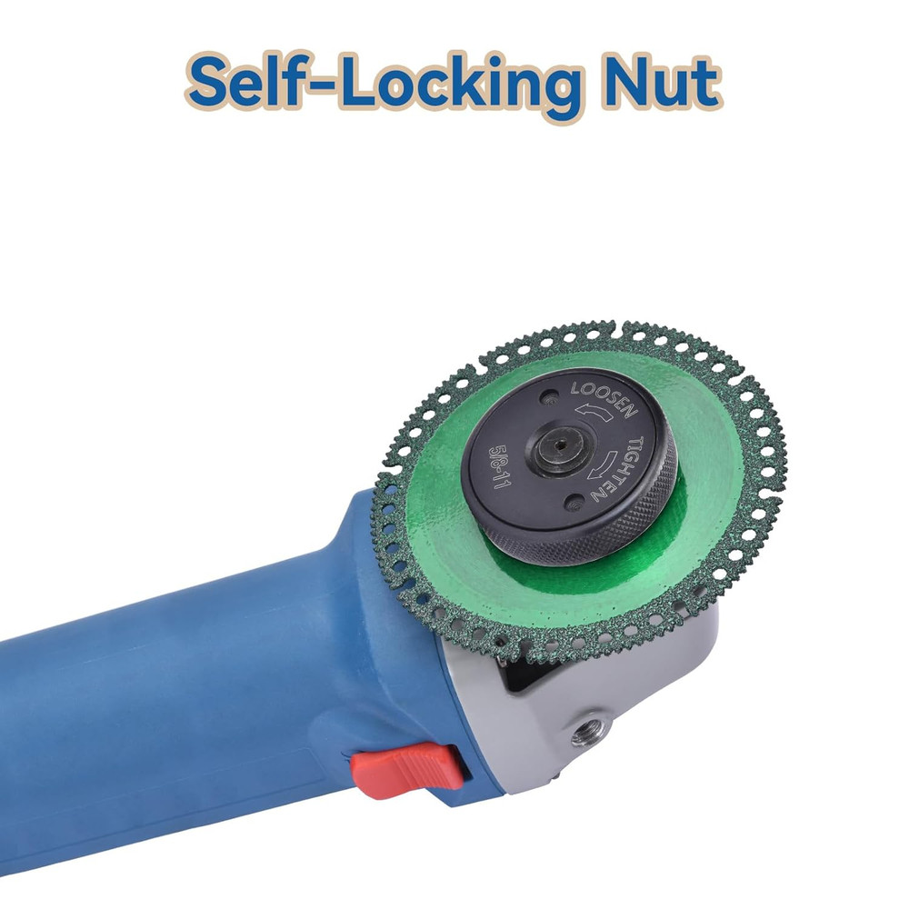 5/8"-11 Thread Angle Grinder Flange Nut, Self Tightening Lock Nut for Angle G...