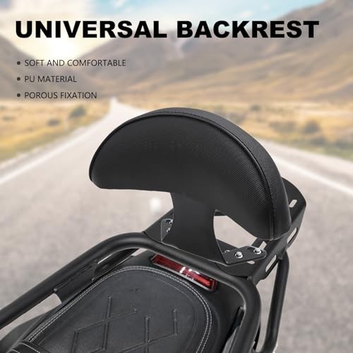 Motorcycle Rear Backrest Driver Backrest in Soft Sponge Material C-TYPE