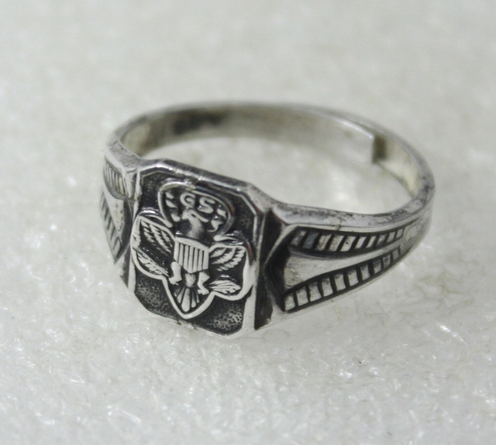 Clark & Coombs GS Eagle Solid Sterling Silver 925 Ring Adjustable