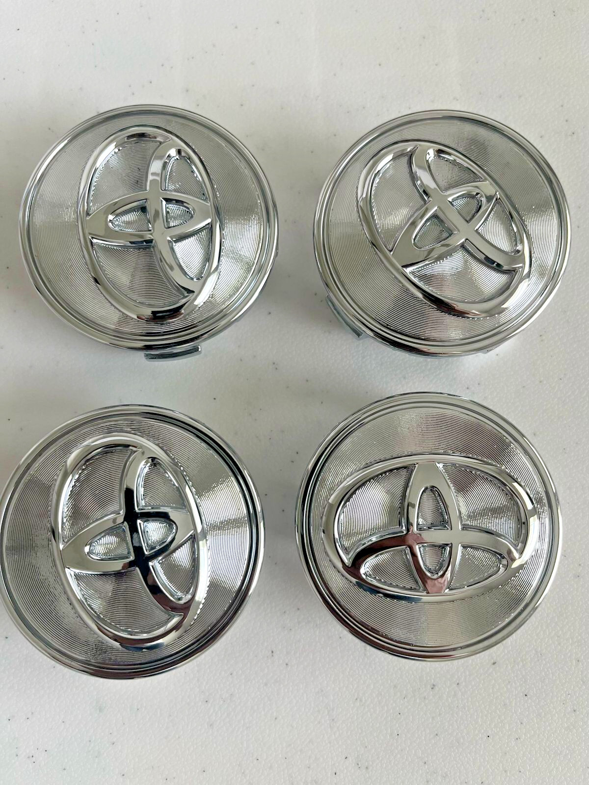 Set Of 4 Toyota 62mm Chrome Wheel Center Caps Fit Camry Corolla Prius &more