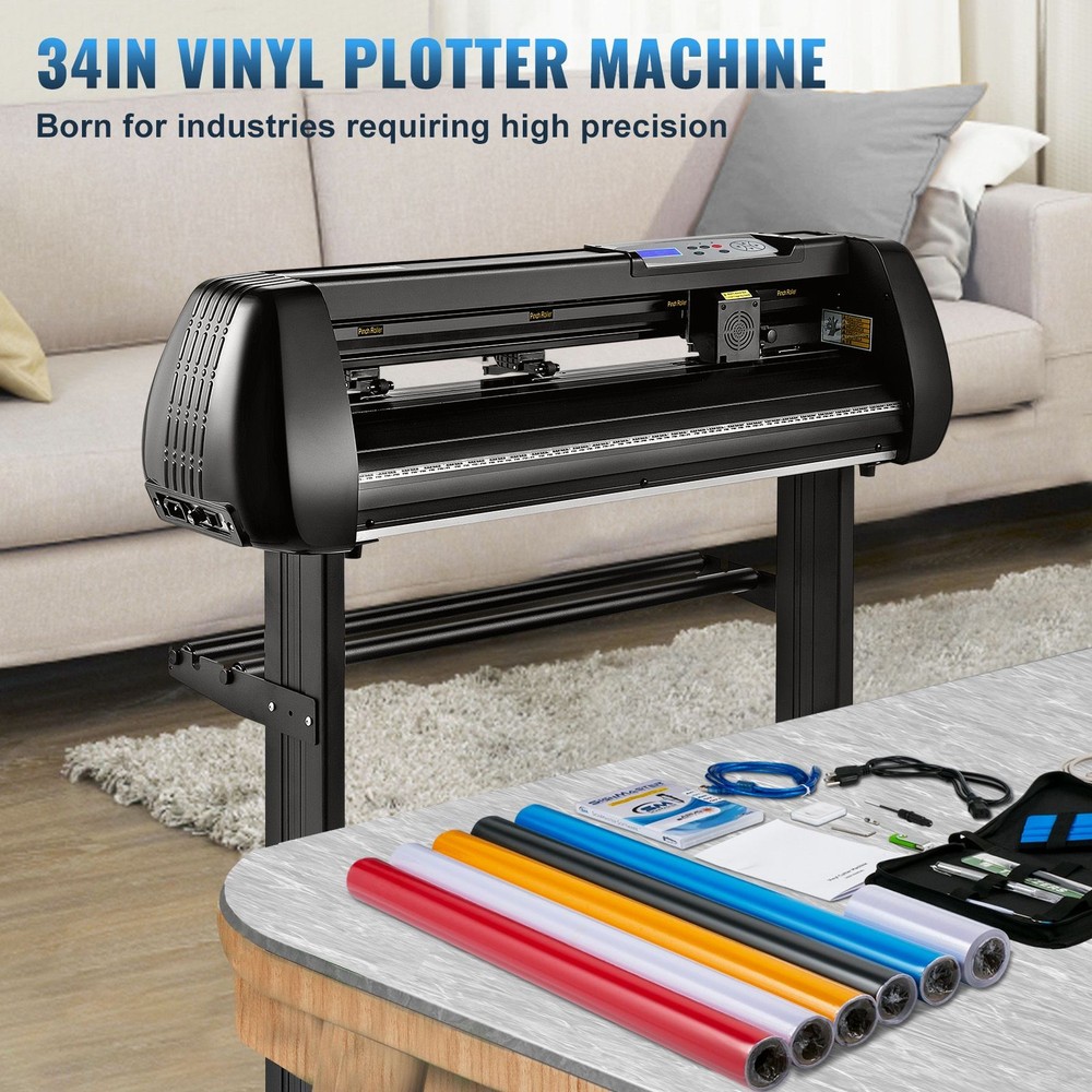 Vinyl Cutter Machine, 34in Offline Bluetooth Cutting Plotter Machine, 400in/10m