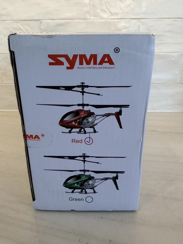 Syma S107H-E RC Helicopter 2.4-GHz 3.5-Channel Hover Function w/ Controller Red
