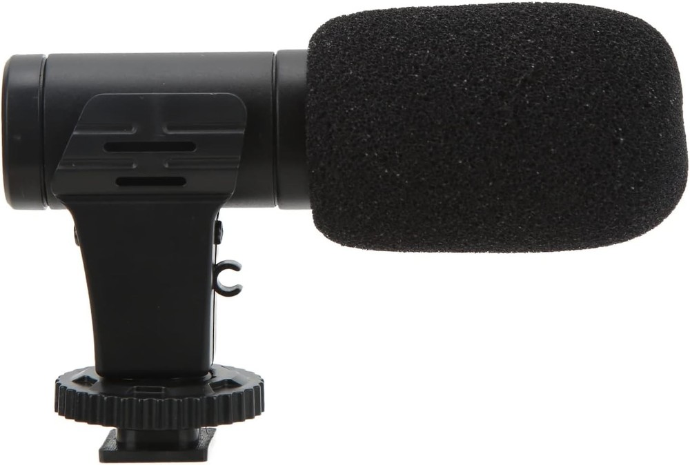 Unidirectional 3.5mm Mobile Mic with Windproof Sponge - Perfect for Conferences