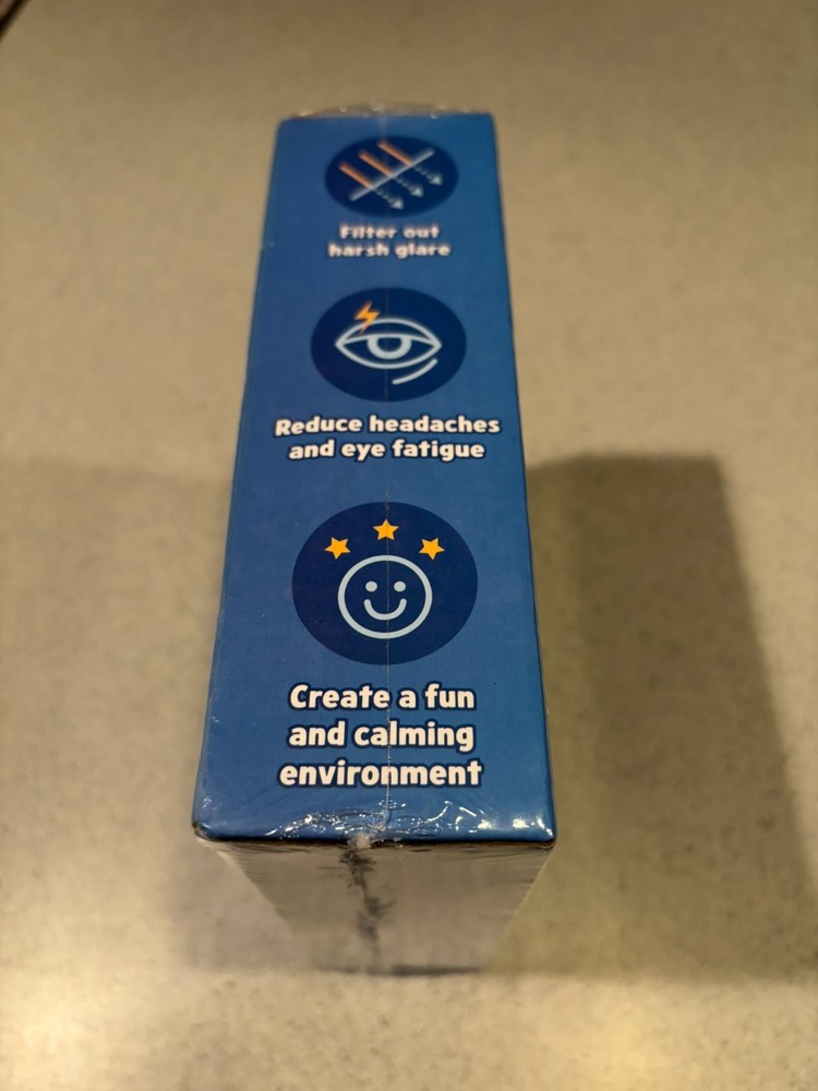 Calming Covers, Light Blue, Ceiling Light Filters EASY INSTALLATION -NIB