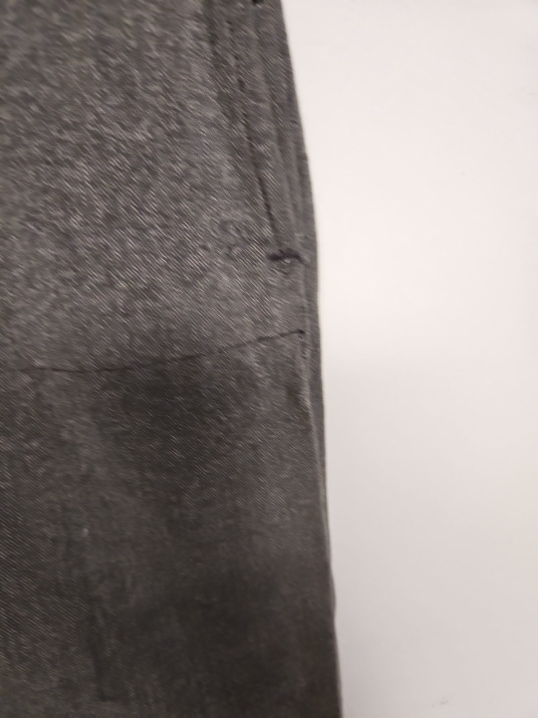 Vtg 40s 50s Sanforized Cotton Trousers Pants Button Fly Distress Repair 29x28