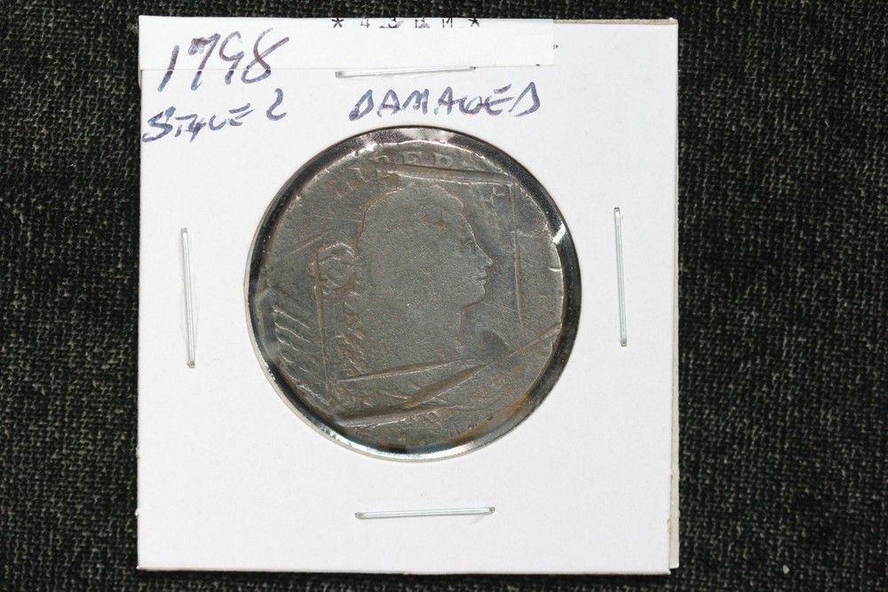 1798 Draped Bust Large Cent Style 2 Damaged 43HM