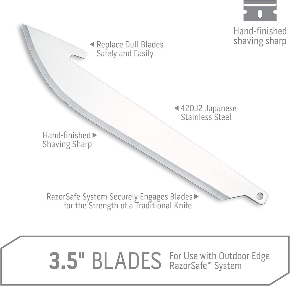 24-Pack 3.5" RazorSafe Knife Blades - Value Pack