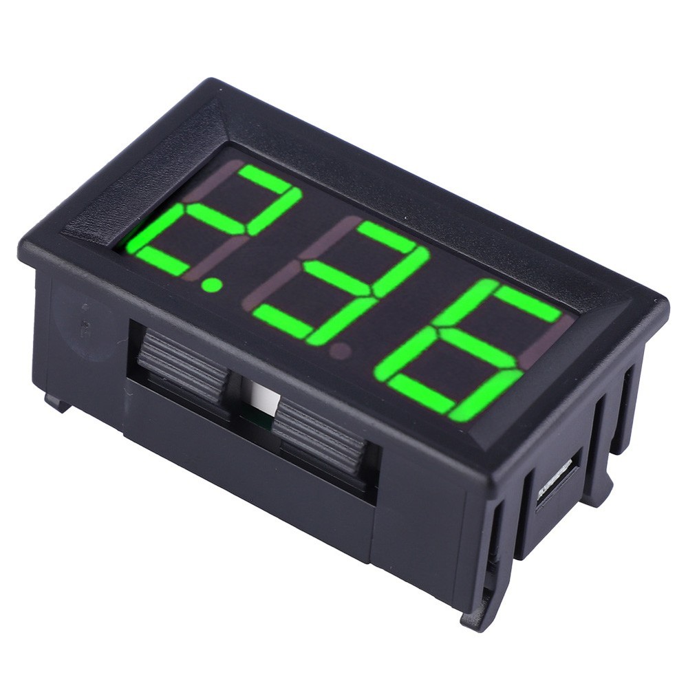 0.56 In Two Cable Digital DC Current Display Panel 0-10A Ammeter Accessory Part