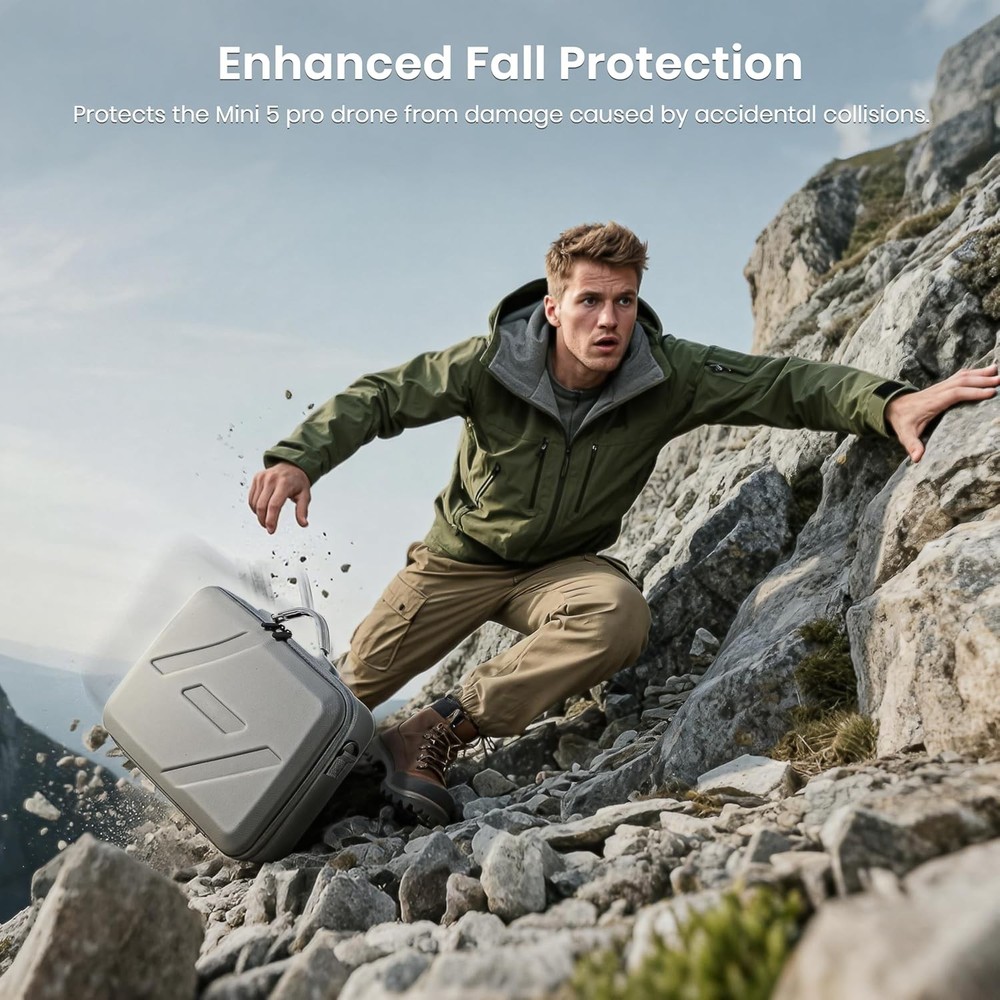 Portable Carrying Case for DJI Mini 5 Pro & RC 2 Controller - Fly More Combo
