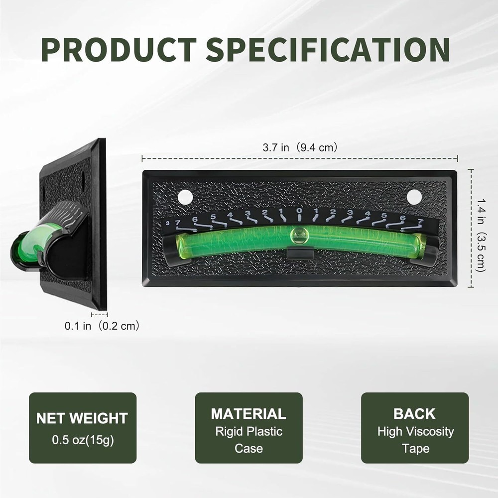 Rv Level Bubble 2-Pack, Bubble Level for Precision Leveling, Compatible with Adh