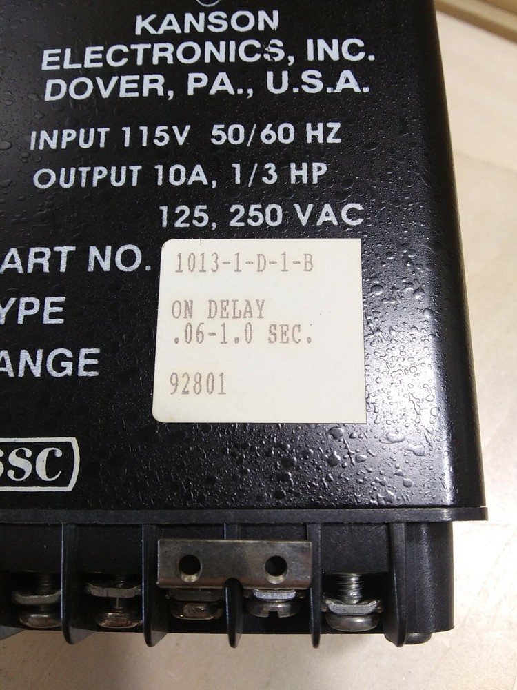 ISSC 1013-1-D-1-B On Delay Timer NEW