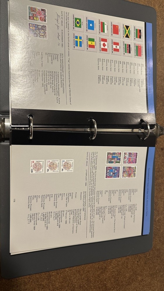 SCOTT UNITED NATIONS Postal Stamp Administration Album Catalog Book 1951-1994