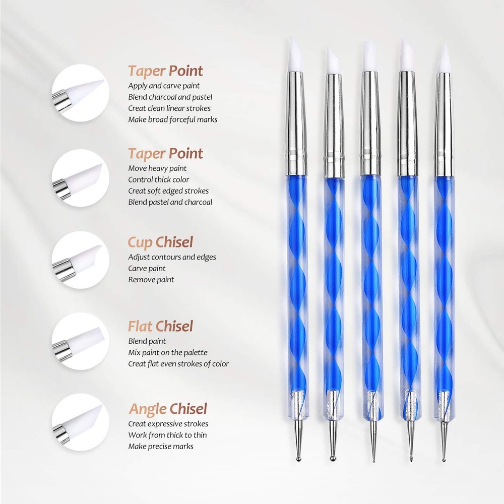 Pottery Clay Sculpting Tools 43Pcs Double Sided Ceramic Clay Carving Tool Set...