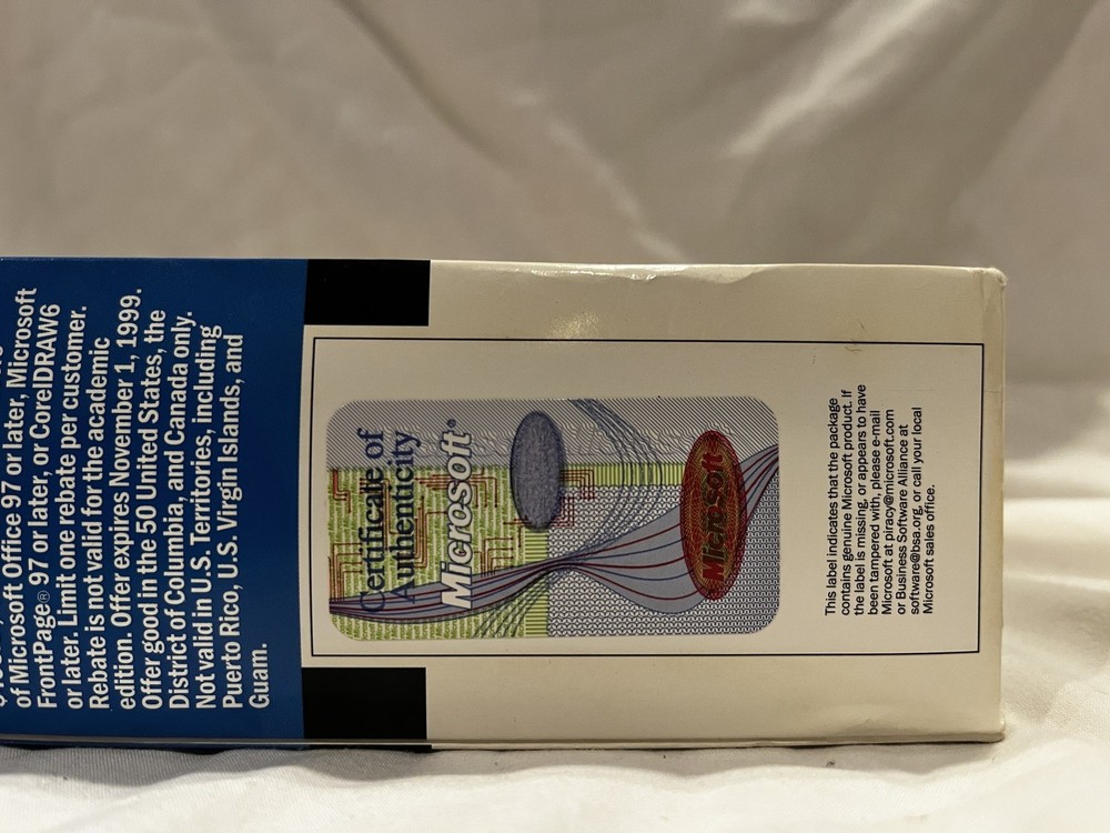 Sealed Microsoft PhotoDraw 2000 V1 Rare Charity Edition Unarchived Extra Program