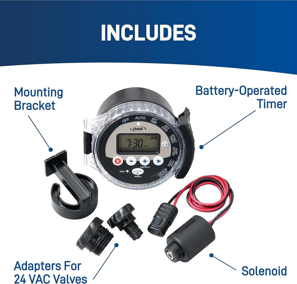 1PC Outdoor Battery-Powered Water Sprinkler Controller 57865