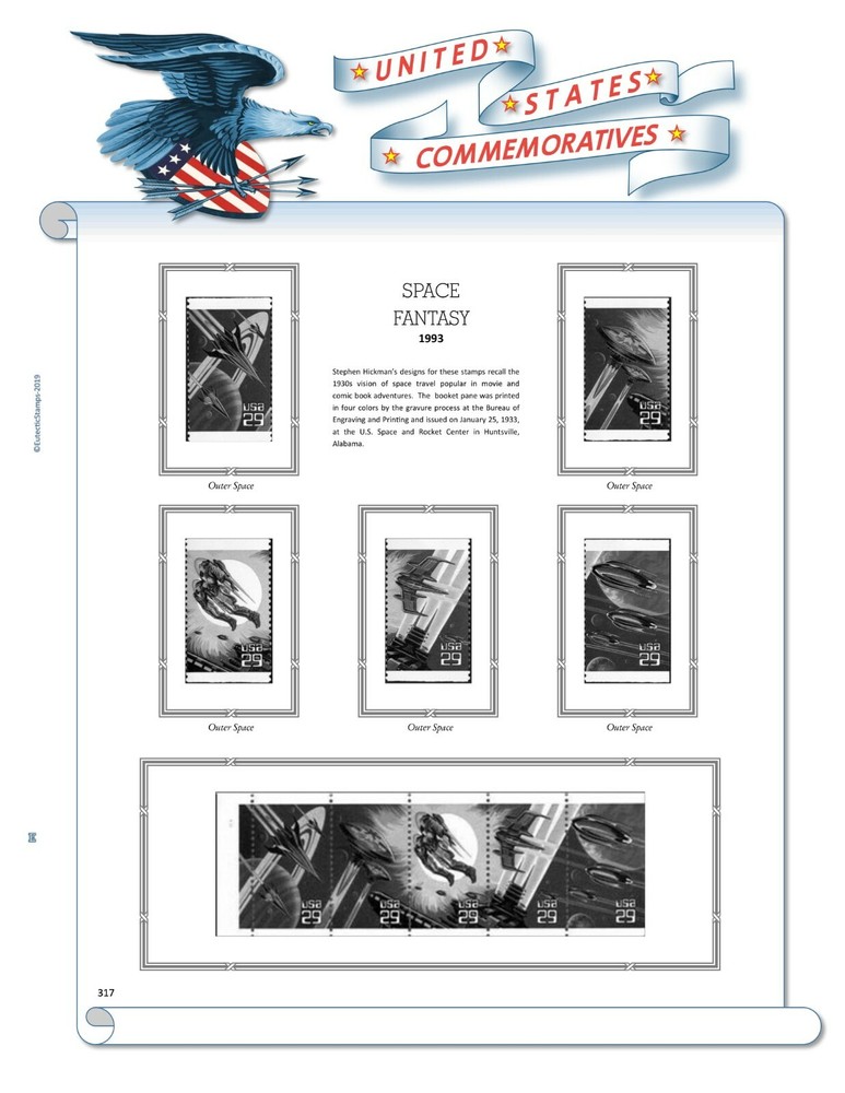 1993 U.S. Commemorative Singles COMPLETE Supplement (White Ace Alternative)