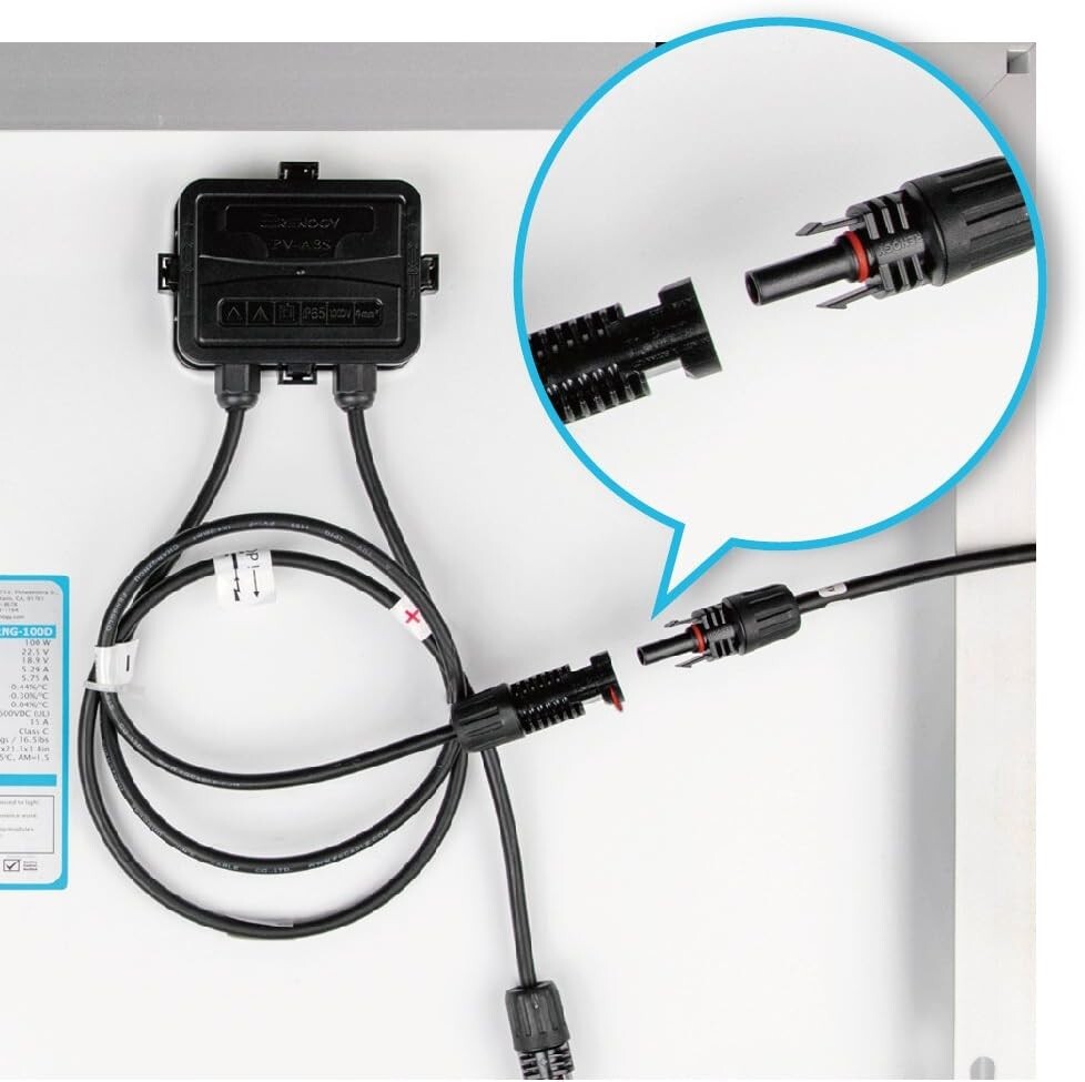 Heavy-Duty Solar Panel Adaptor Wire MC4 Extension Cables - Secure Connection