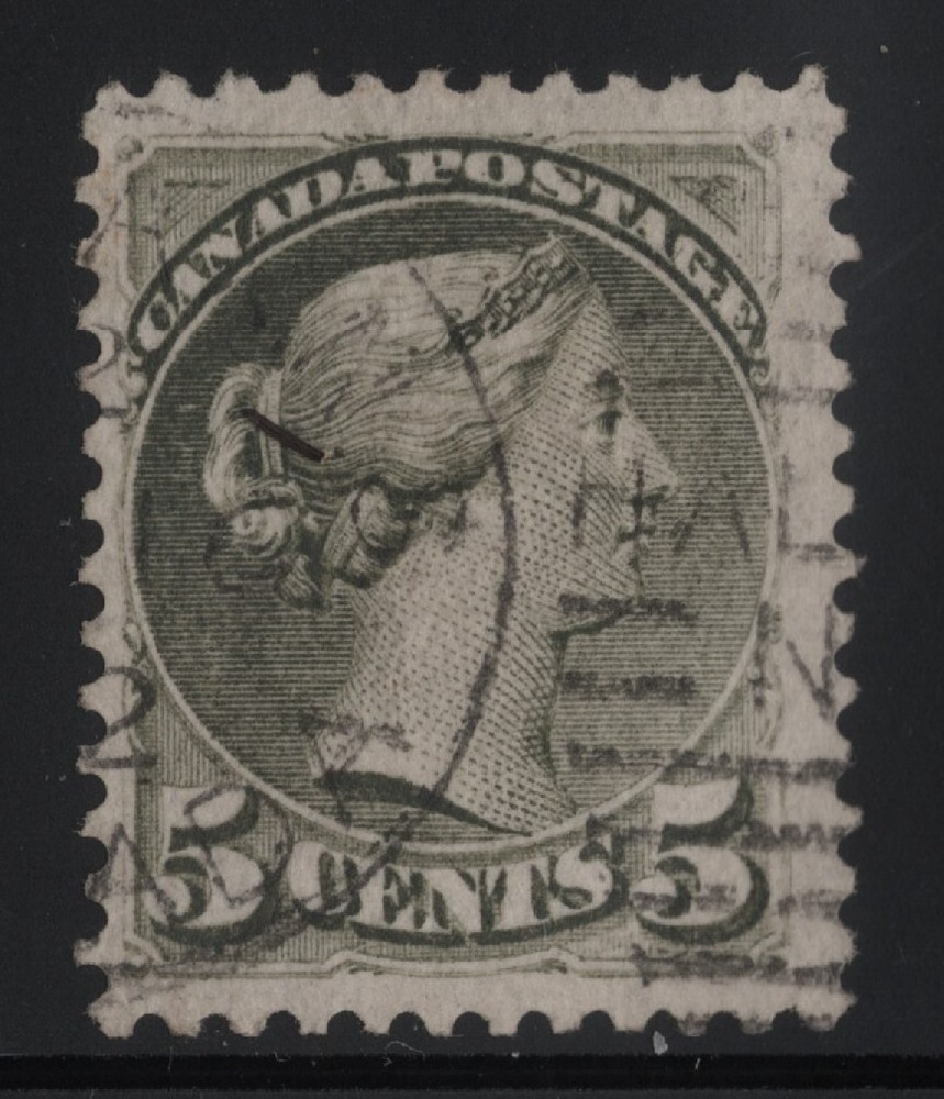 #38 Queen 5c Canada used well centered