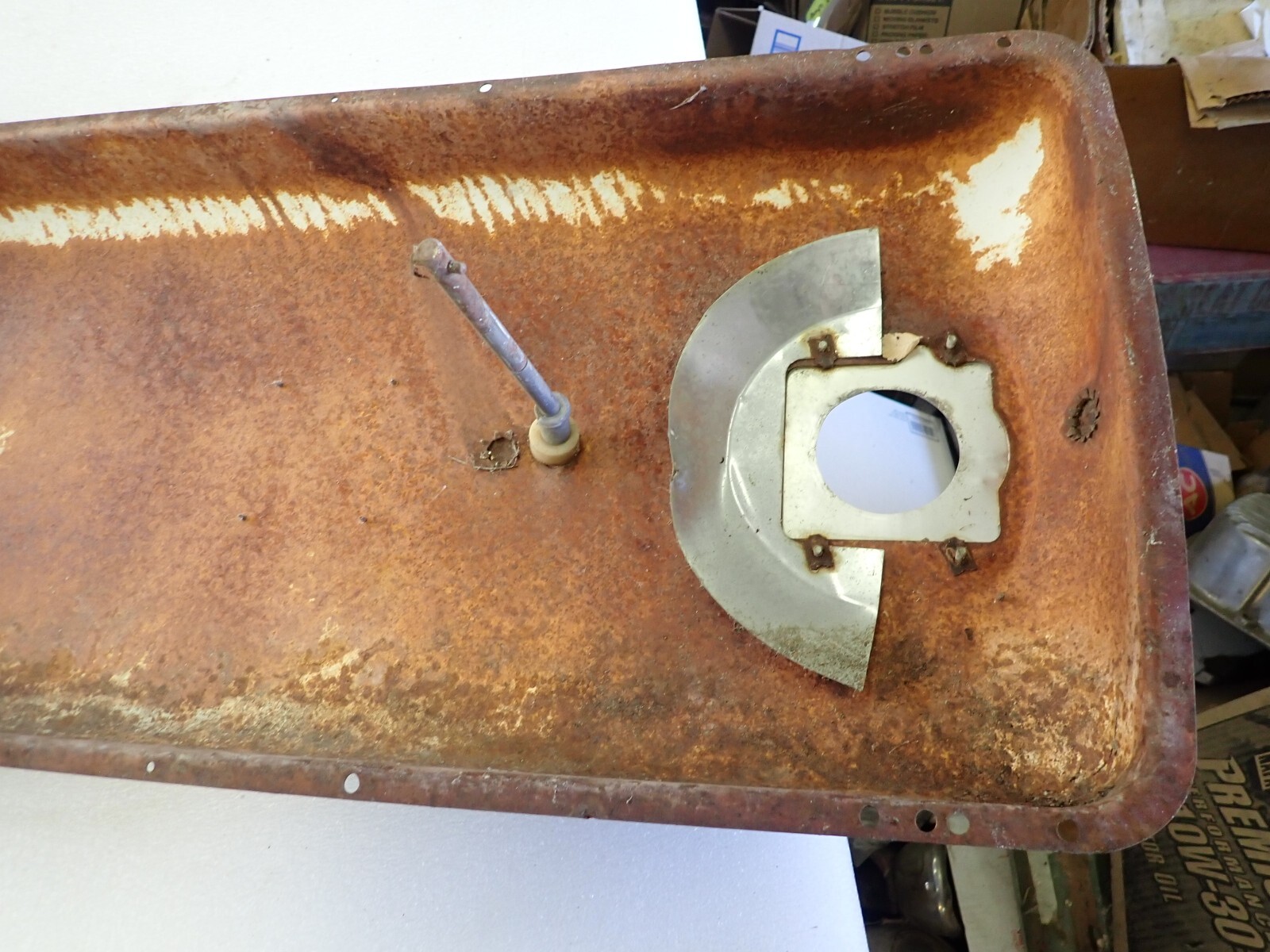 Vintage Tokeim 300 Gas Pump Side Door With Porcelain Sign