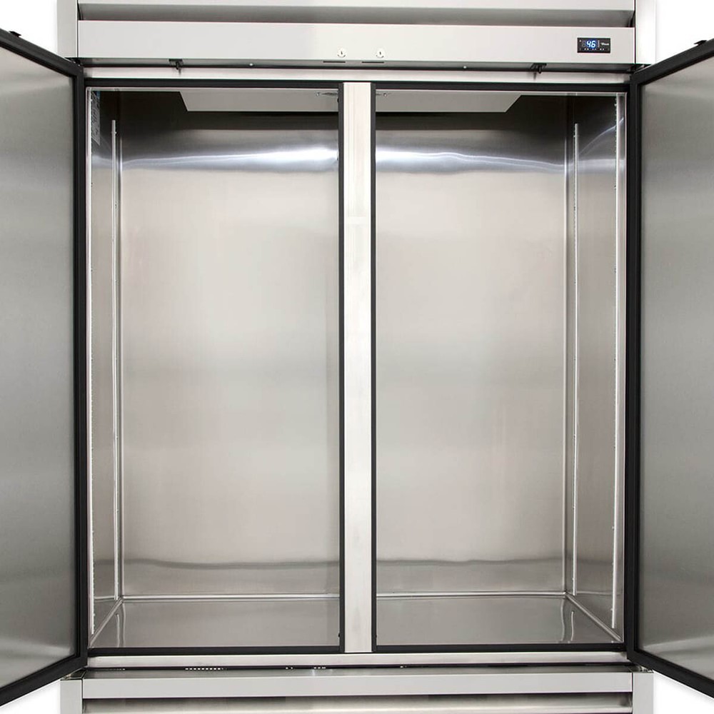 True TS-49-HC 54" 2-Section Reach-In Refrigerator w/ 2 Left/Right Hinge Solid...