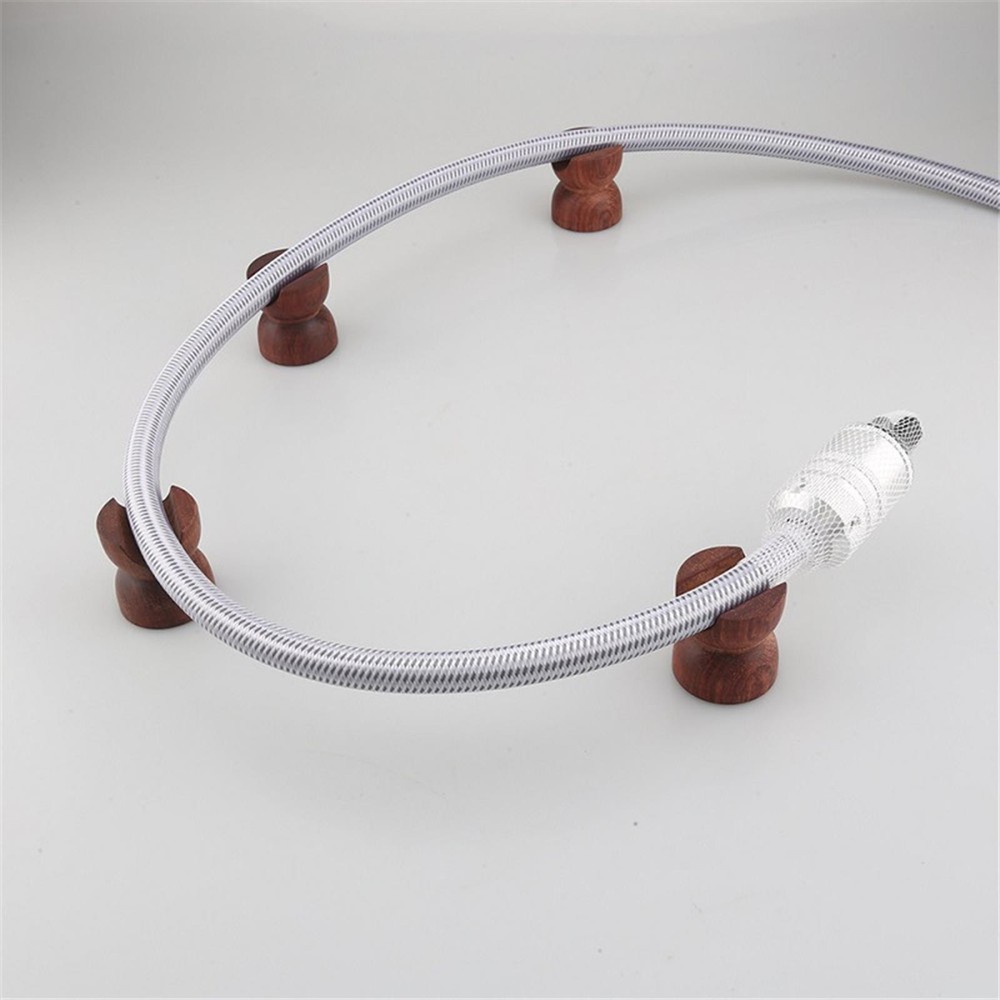 45mm HiFi Rose Wood Speaker Insulation Wire Holder Bracket Support Cable Stand E