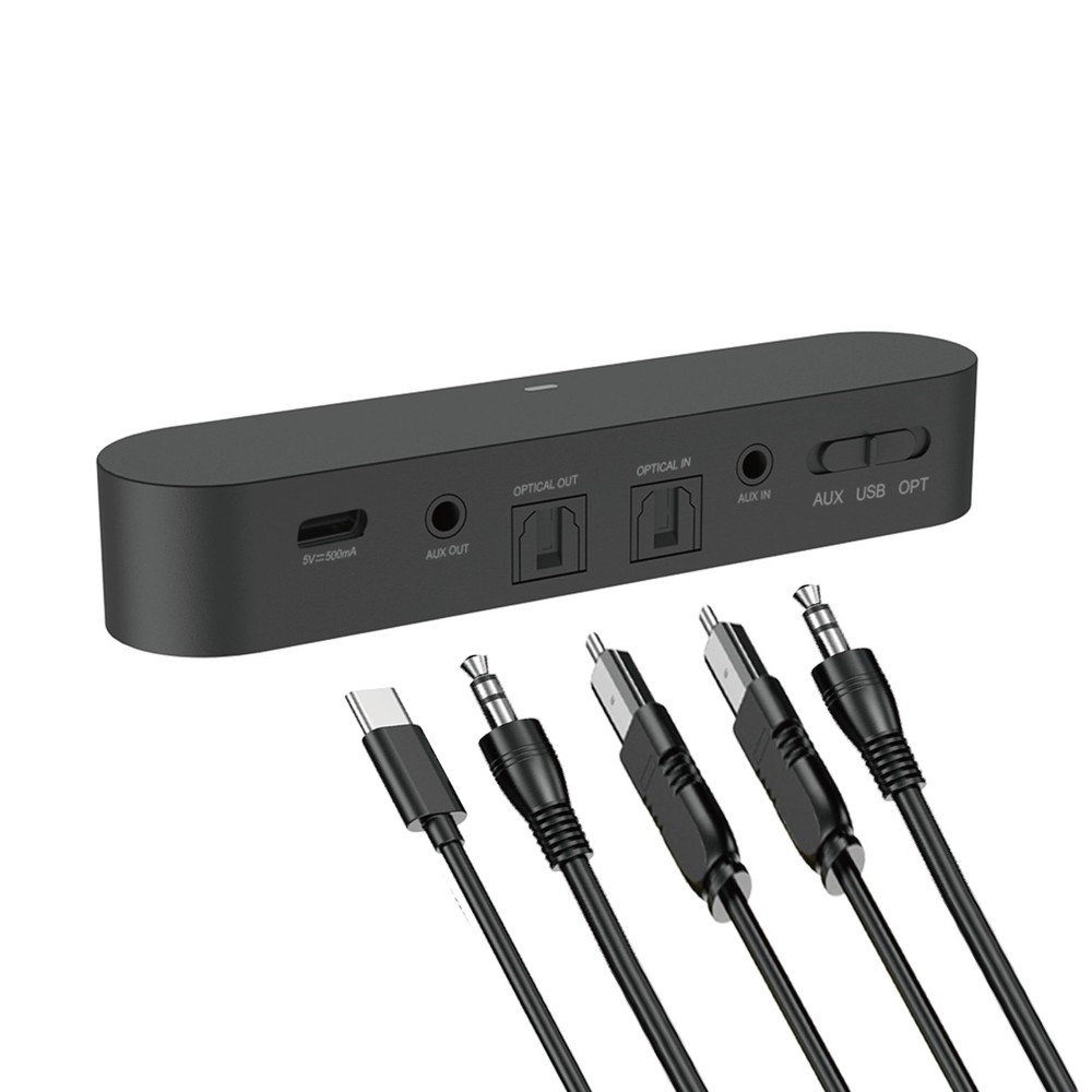 Auracast Bluetooth 5.4 Transmitter for TV, 96K/24bit Wireless Adapter with Op...