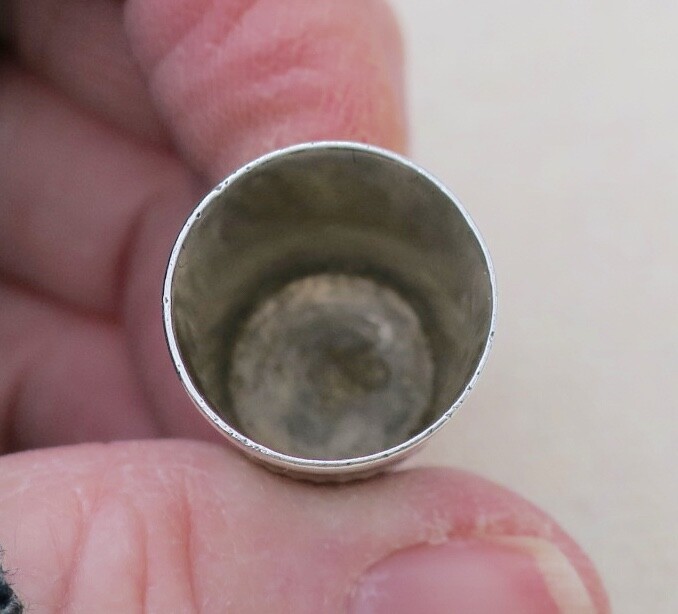 Sterling Silver ~ STERN THIMBLE ~ Vintage