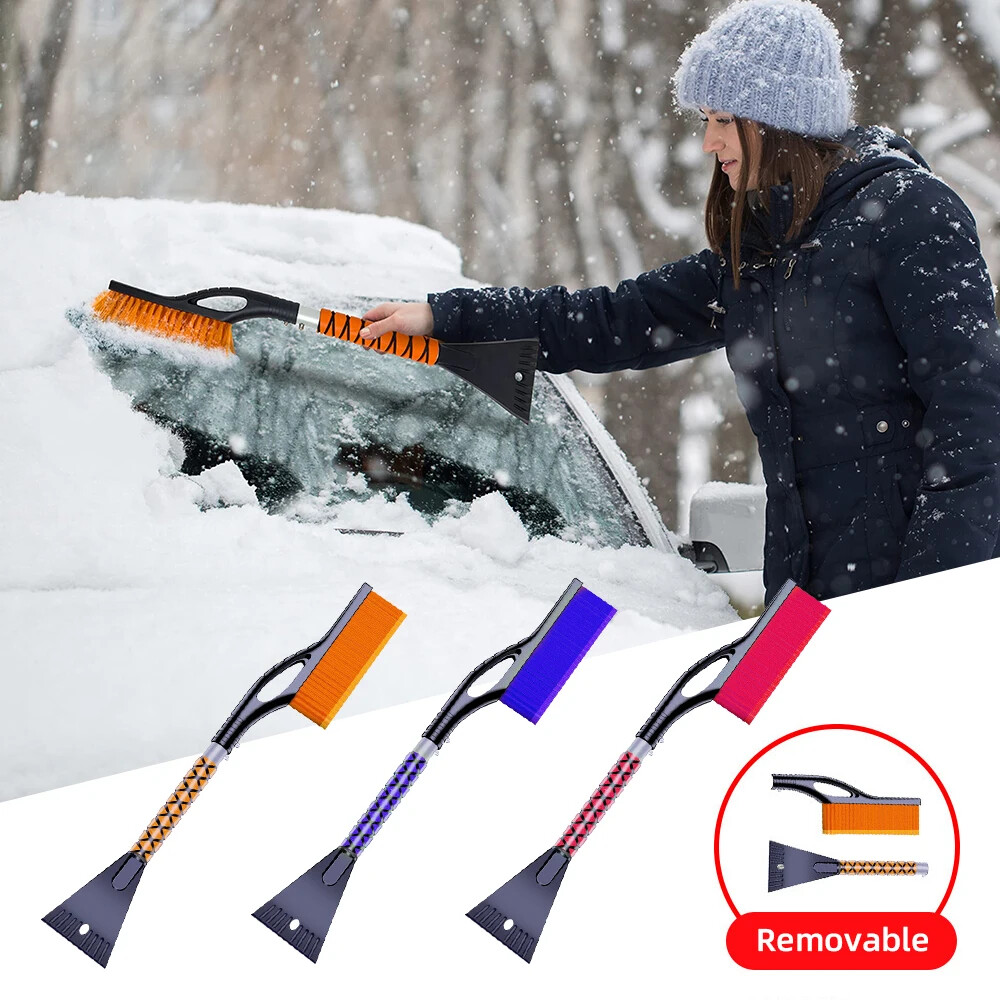 Detachable Car Snow Scraper, Cleaning Brush, Window and Windshield Cleaning Tool