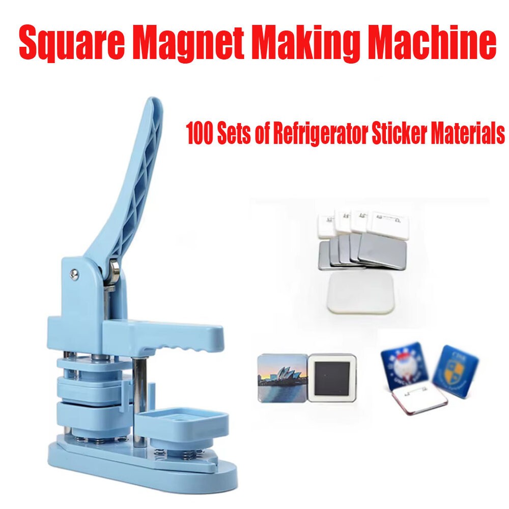 50*50mm 2*2inch Plastic Square Magnet Making Machine Kit