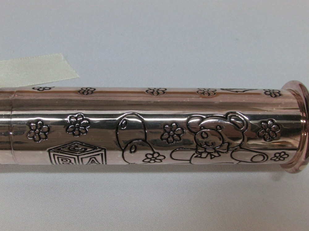 Baby Infant Birth Certificate First Curl First Tooth Keepsake Silver Box Set