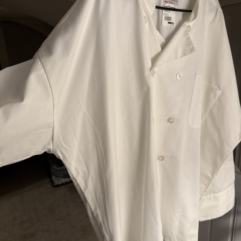 Uncommon Threads Classic Chef Coat #0402 White Size 4XL New