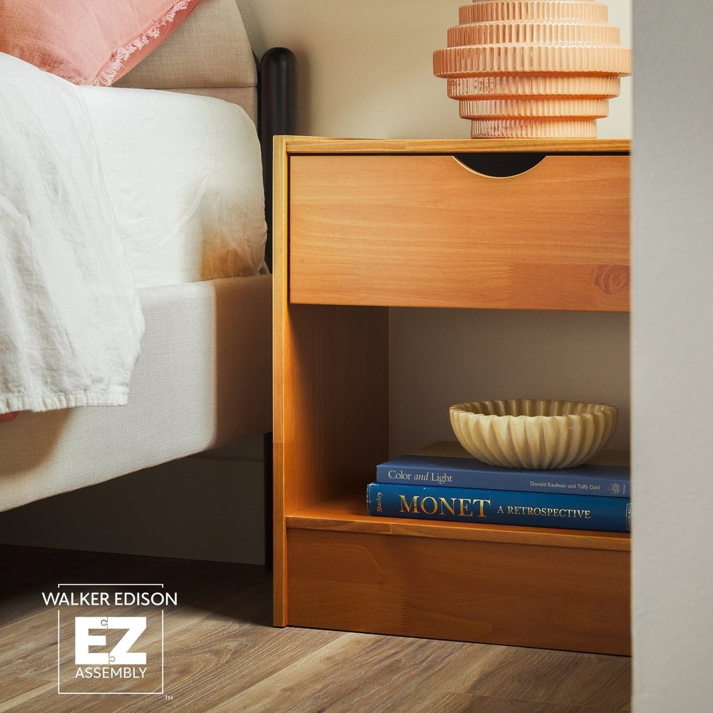 Declan 1 Drawer Nightstand Caramel Brown