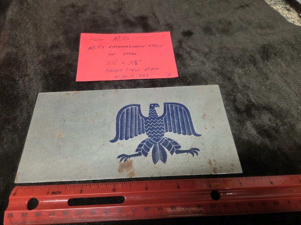 MILLS METAL EXTRAORDINARY EAGLE TEST SAMPLE PROTOTYPE ANTIQUE SLOT MACHINE "A"