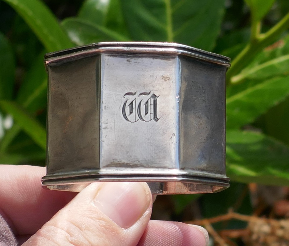 Antique Dated 1912 English Sterling Silver Napkin Ring